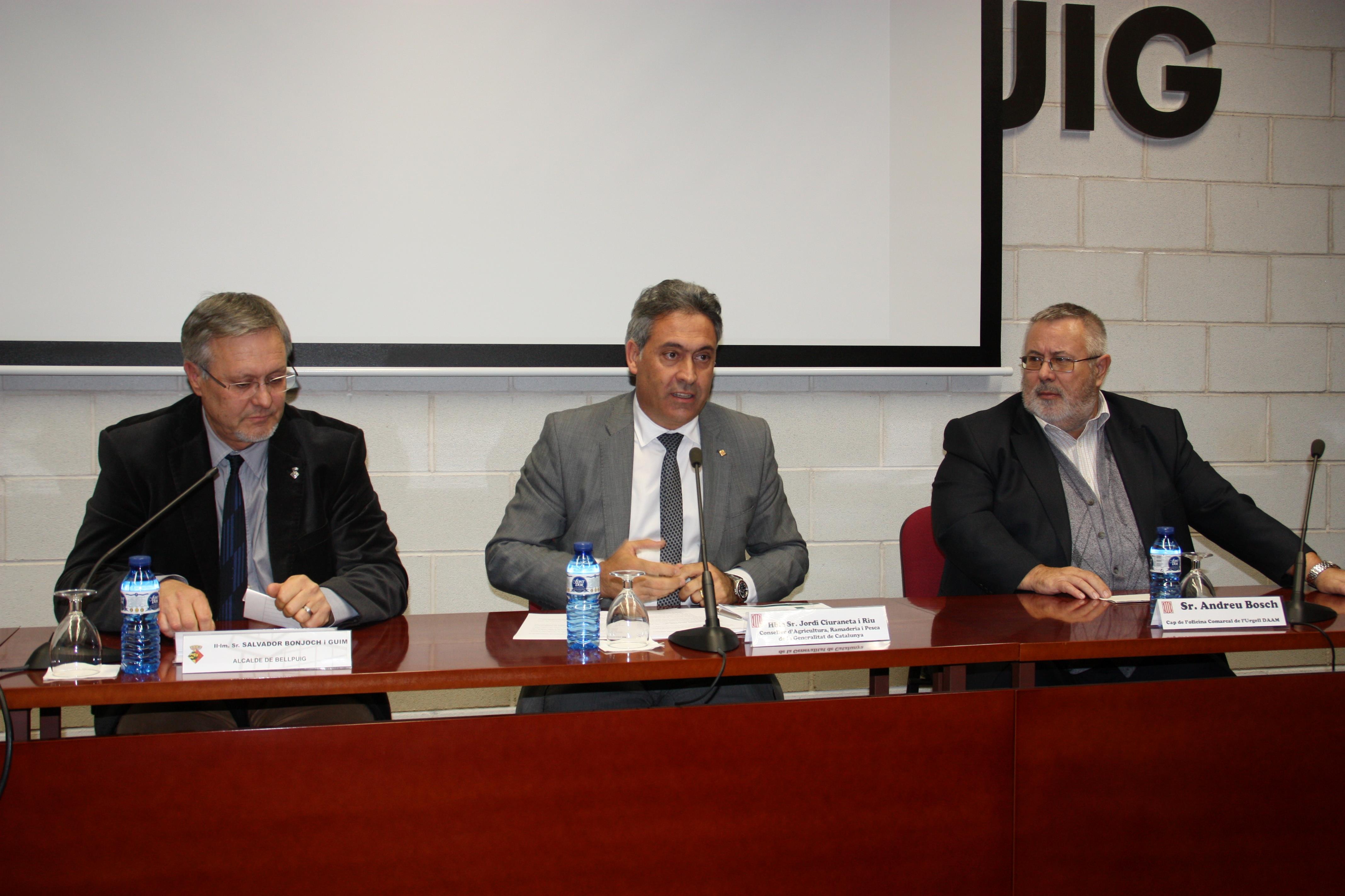 El conseller d’Agricultura Jordi Ciuraneta clou les Jornades Tècniques de la XXIX Setmana Agrària de Bellpuig