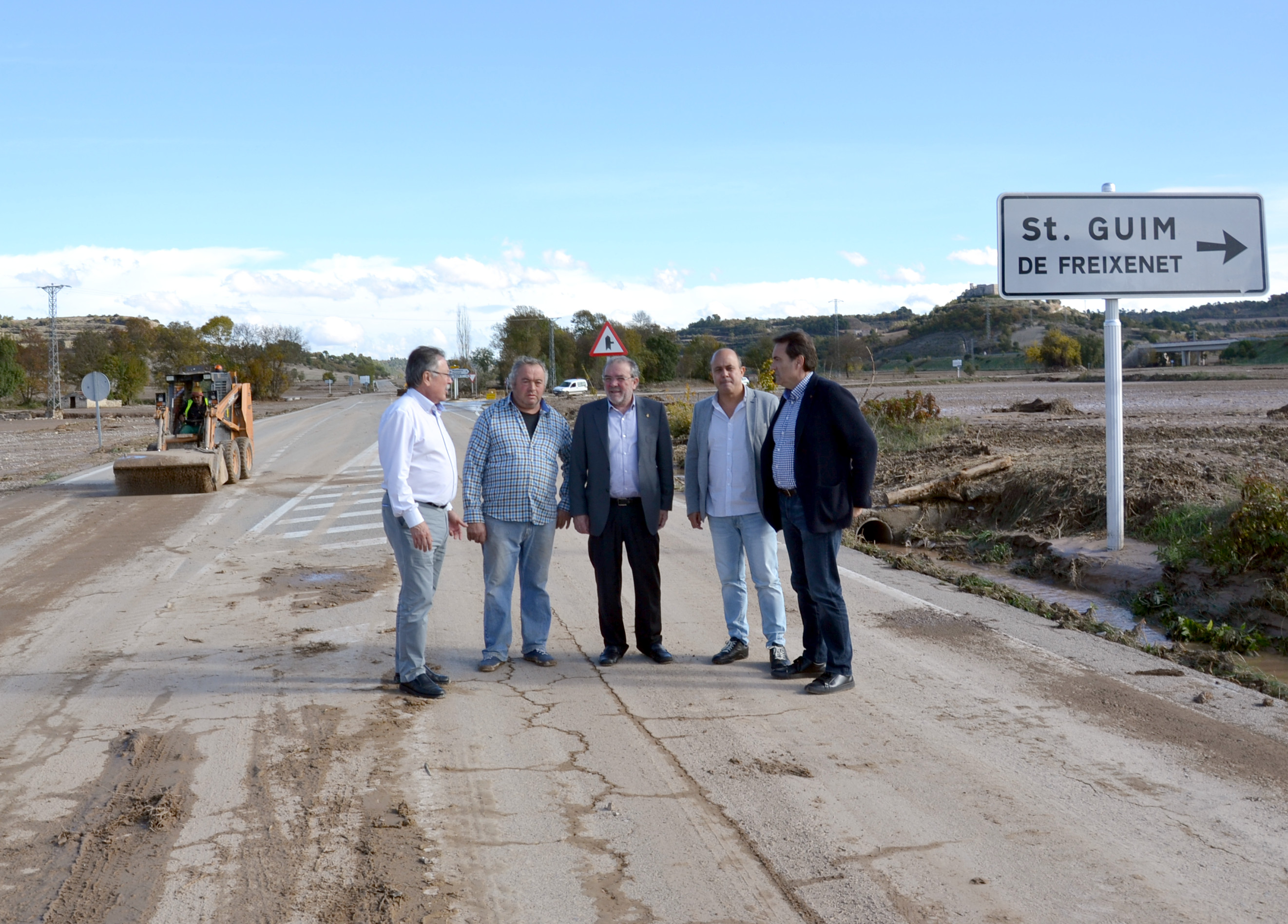 La Diputació estima en 500.000 euros els danys dels aiguats a les vies de la seva competència