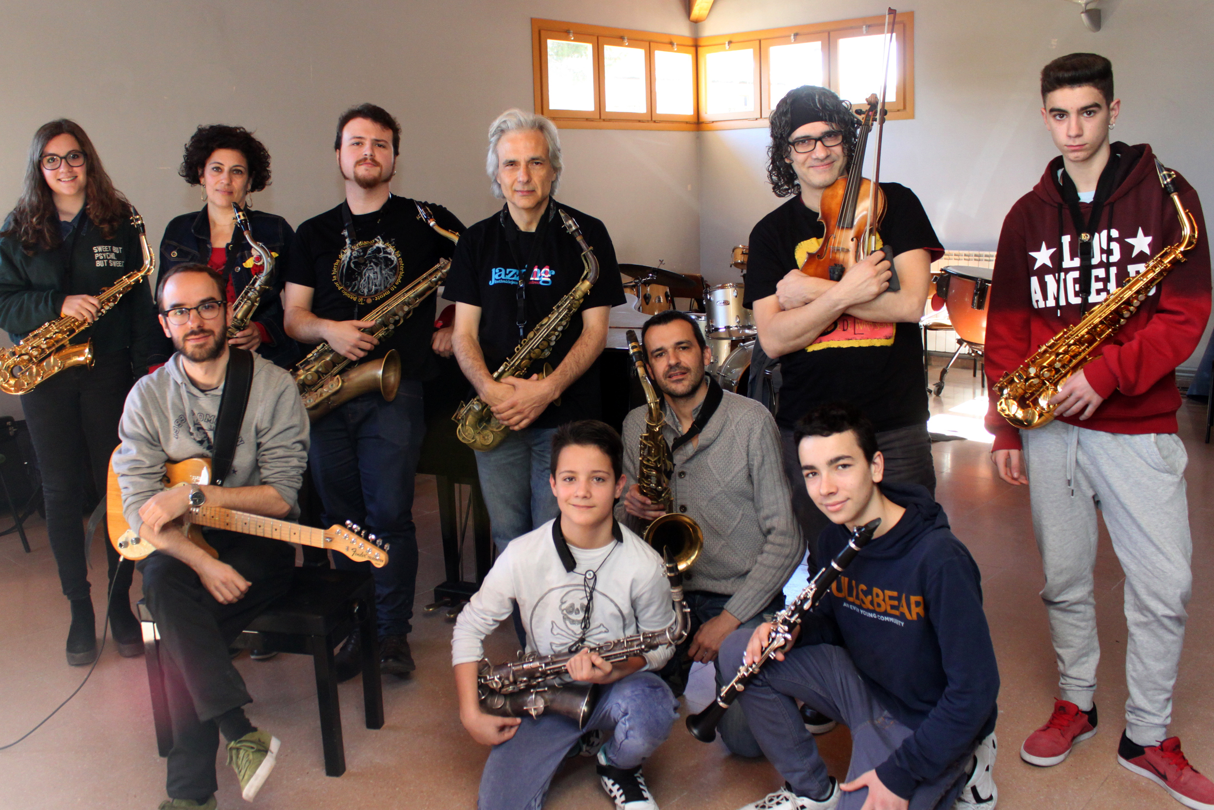 Classe magistral del saxofonista de jazz Perico Sambeat als alumnes de l’Escola Municipal de Música de Tàrrega