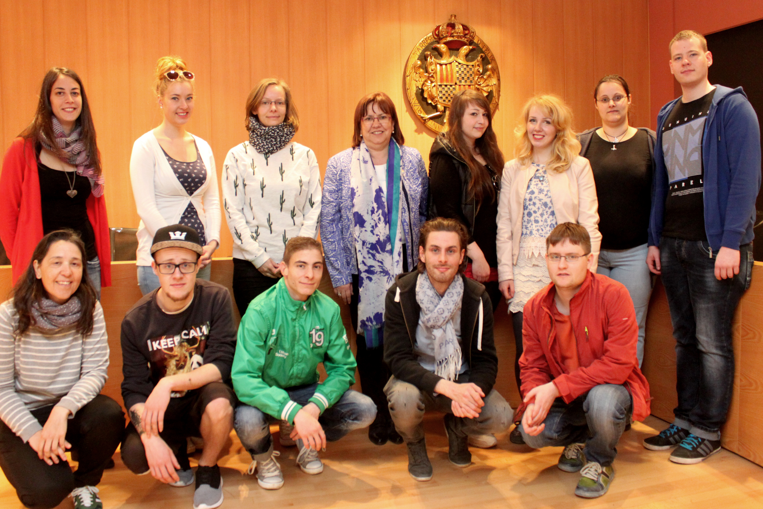 L’Ajuntament de Tàrrega rep la visita de joves alemanys que realitzen pràctiques de formació a la ciutat