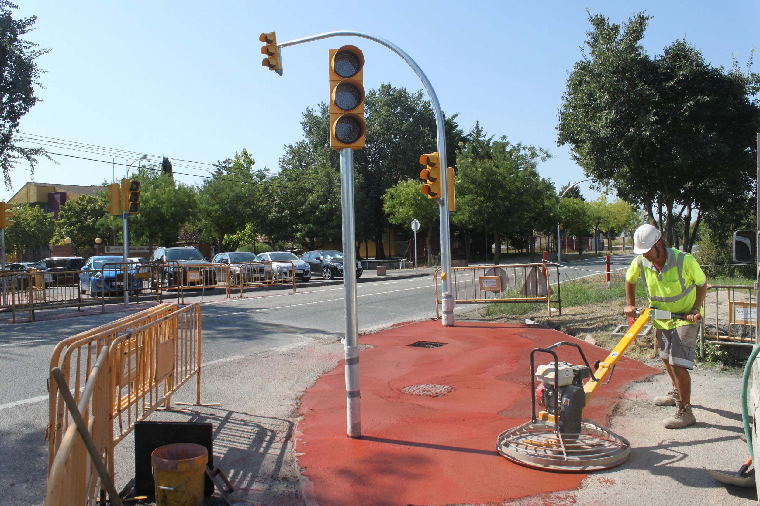 L’Ajuntament de Tàrrega ultima els treballs per reforçar la seguretat viària al tram de la C-14 vora els centres educatius