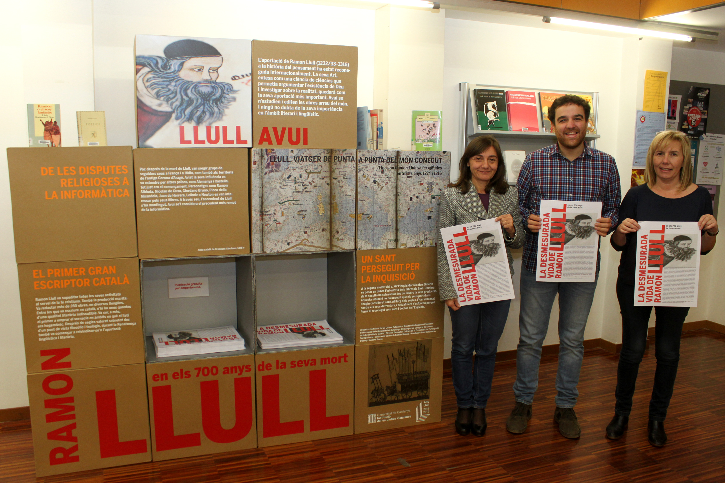 La Biblioteca de Tàrrega acull una retrospectiva didàctica sobre la vida i l’obra de l’escriptor Ramon Llull   