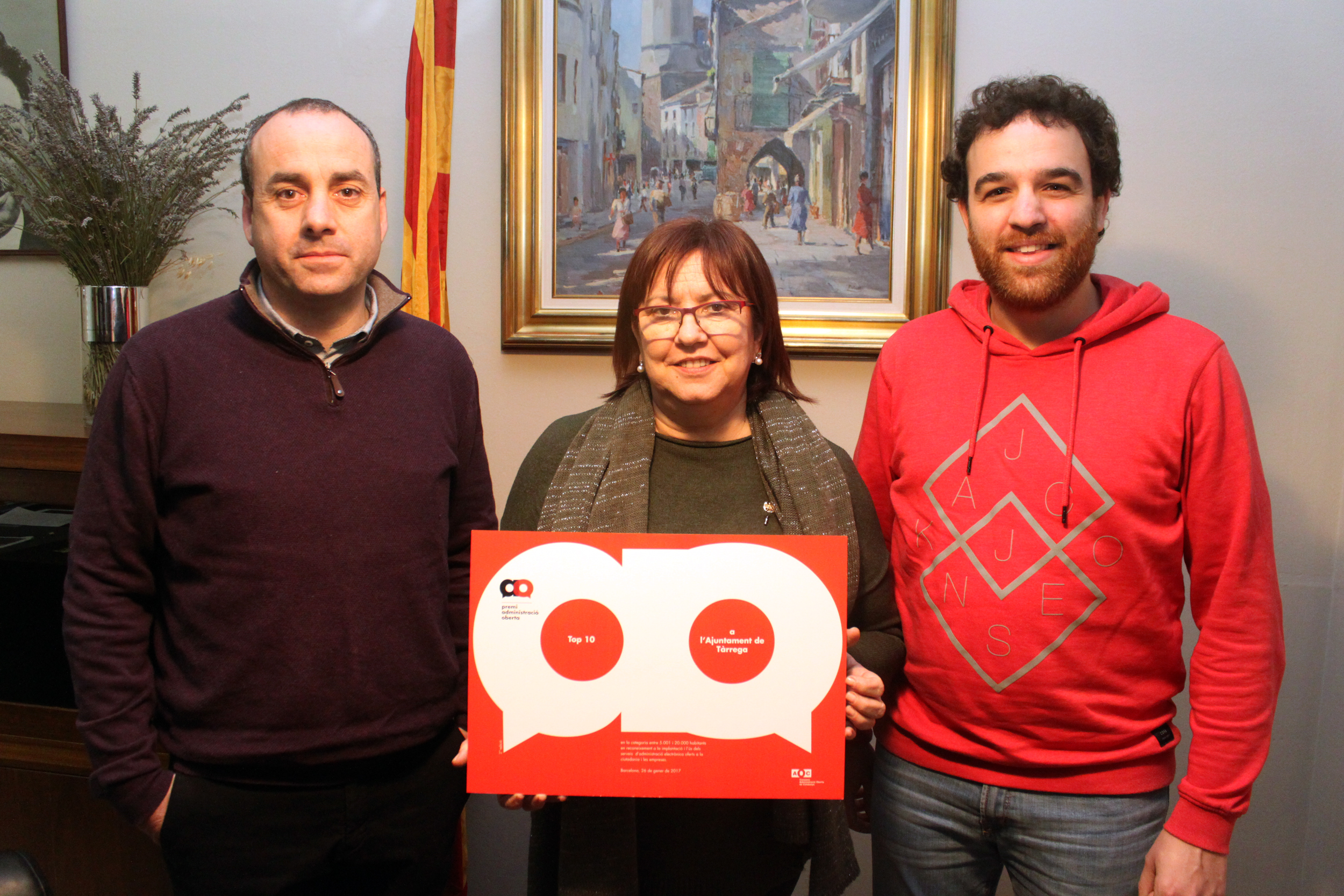 Reconeixement al servei d’administració electrònica de l’Ajuntament de Tàrrega