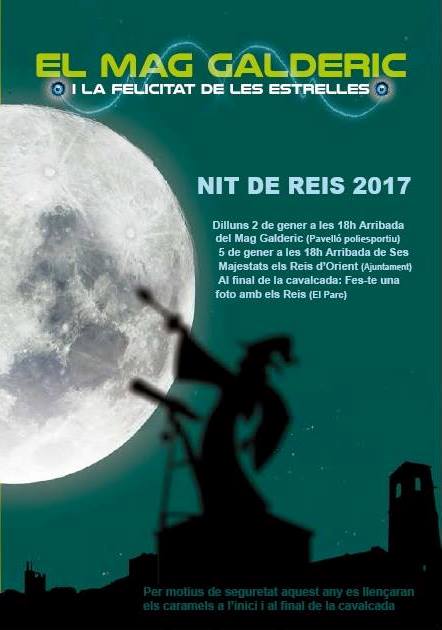 Els Reis arriben a Bellpuig a les 6 de la tarda amb el Mag Galderic