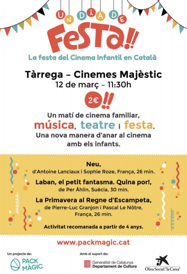 Un dia de festa arriba als Cinemes Majèstic aquest proper diumenge 12 de març
