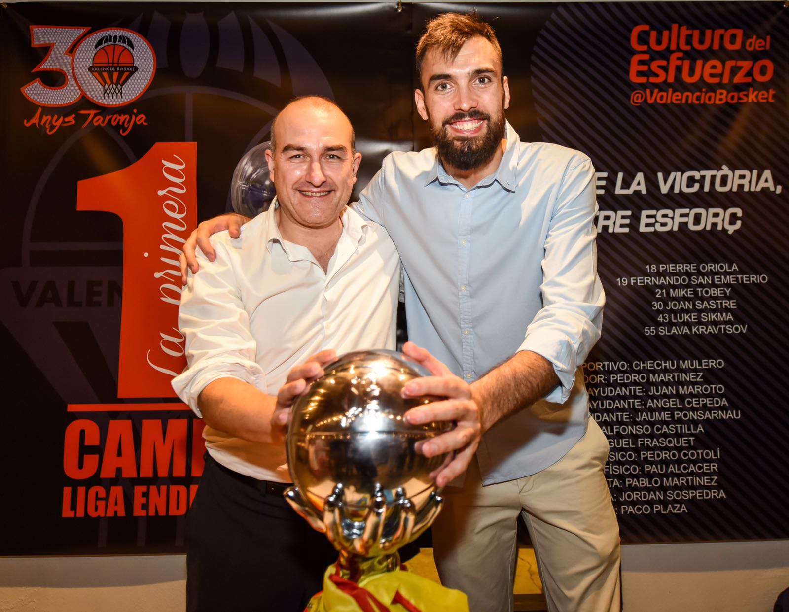 Tàrrega homenatjarà dissabte  el jugador de bàsquet Pierre Oriola i el tècnic Jaume Ponsarnau pel seu títol de campions de la Lliga ACB