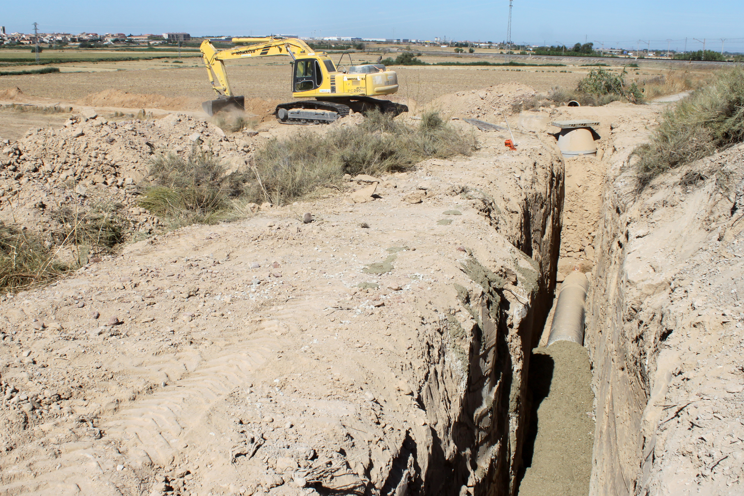 L’Ajuntament de Tàrrega du a terme les obres de renovació del col·lector d’aigües residuals situat al sector nord de la ciutat