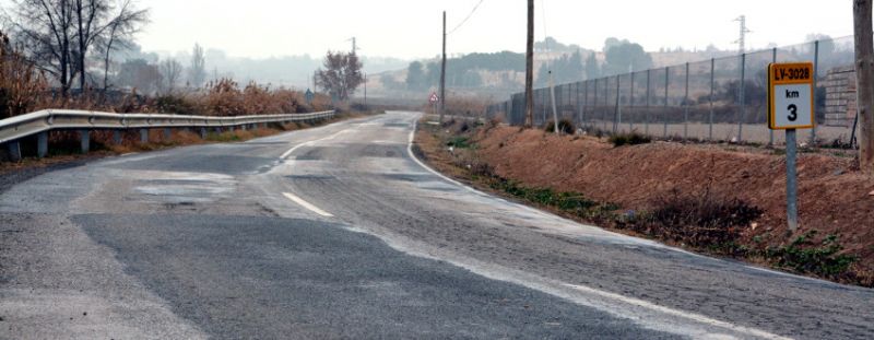 Inversió de dos milions i mig d’euros per al segon tram de la carretera LV-3028, de Castellserà a Preixens