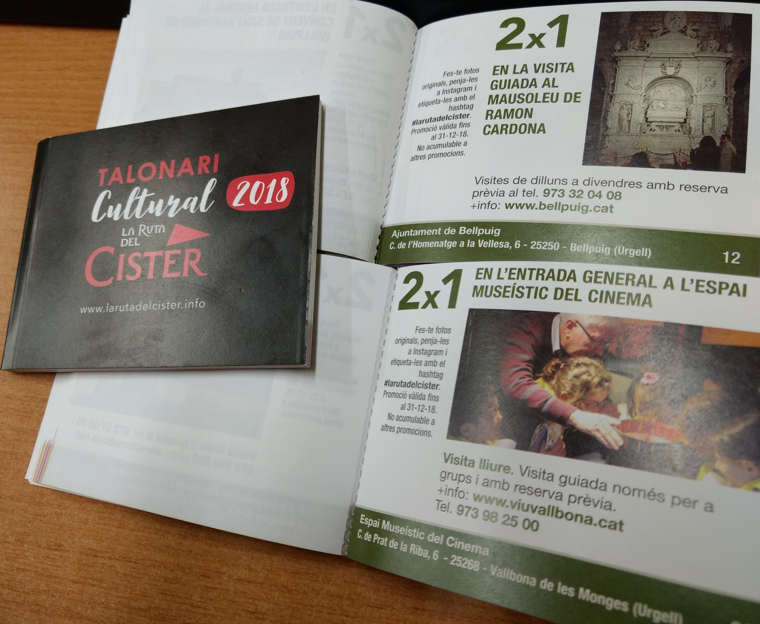 La Ruta del Cister estrena logotip i talonari cultural en motiu de l’Any del Turisme Cultural 2018