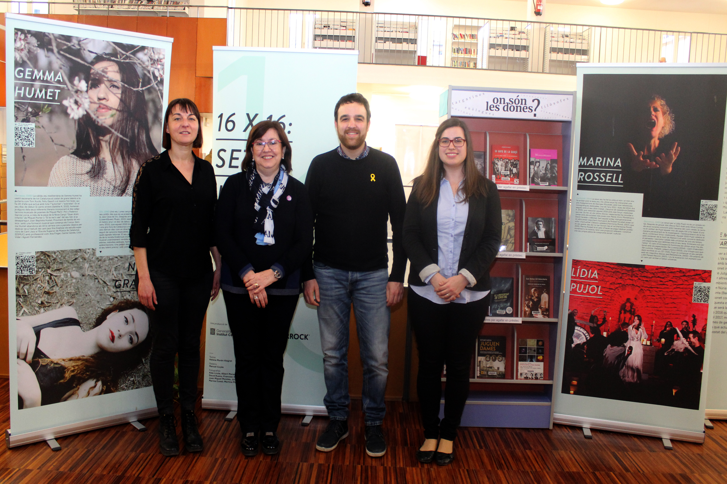 La Biblioteca Comarcal de Tàrrega acull una exposició que reivindica el paper de les dones en la música catalana actual   