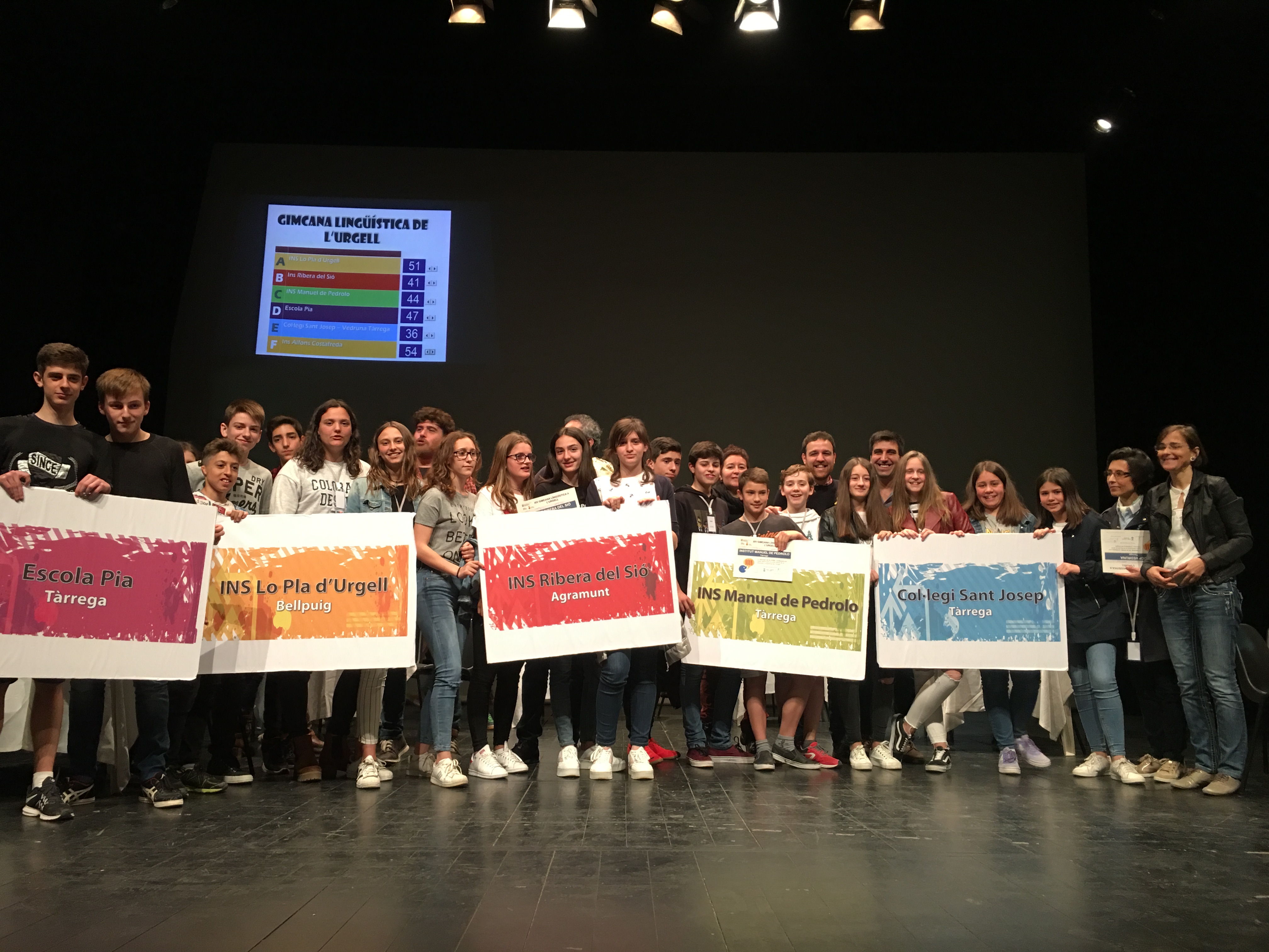 L’Institut  Alfons Costafreda de Tàrrega ha estat el guanyador  de la XIV edició de la  Gimcana Lingüística