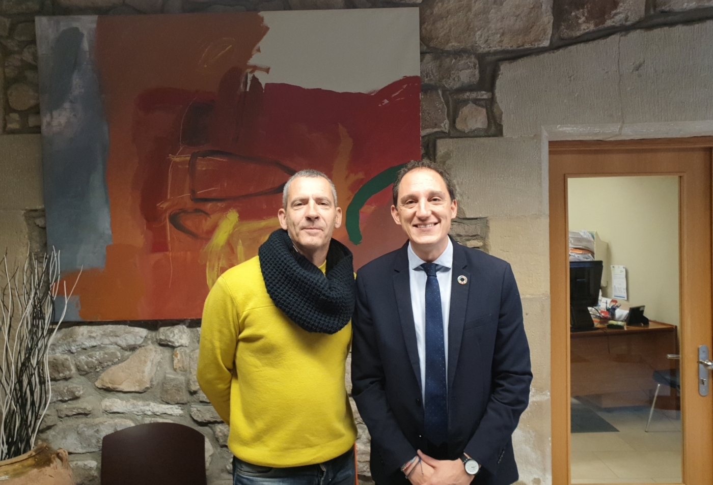 El subdelegat es reuneix amb l’alcalde de Sant Martí de Riucorb i l’alcaldessa de Vallbona de les Monges