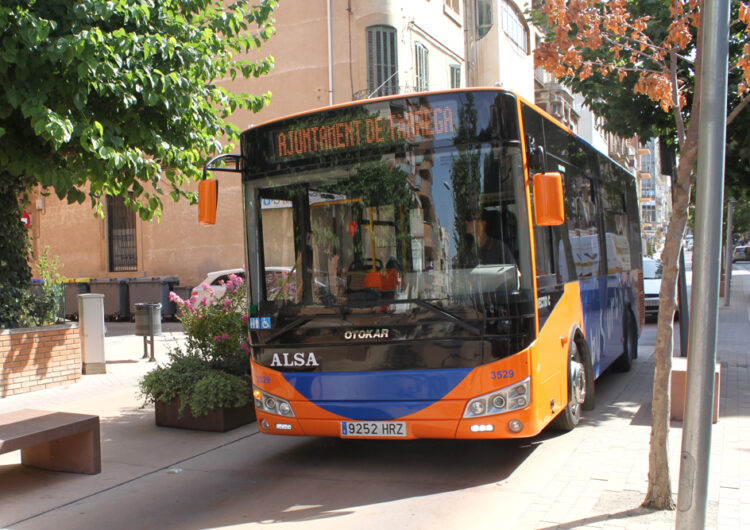 Tàrrega reprèn demà dilluns el servei del bus urbà municipal en els seus horaris i rutes habituals