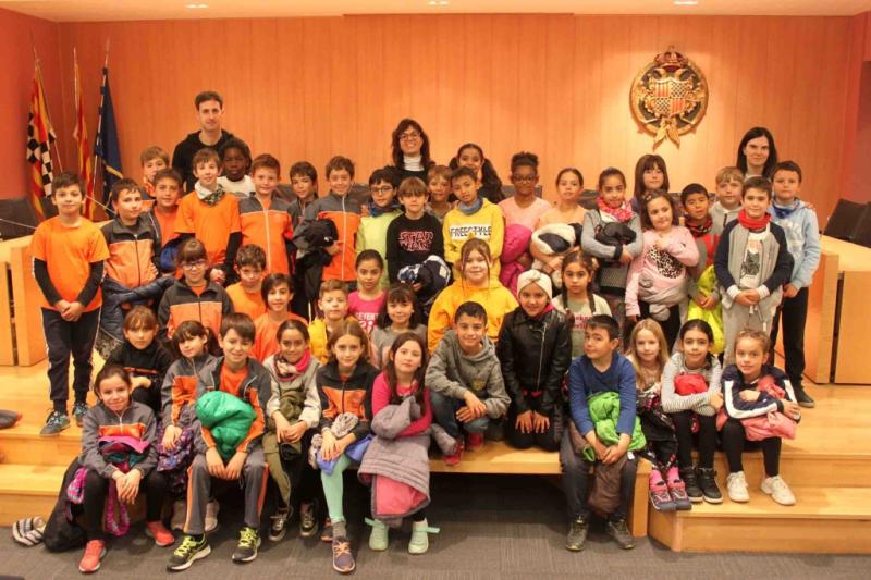 L&rsquo;Ajuntament de T&agrave;rrega rep la visita d&rsquo;alumnes del Col&middot;legi Maria Merc&egrave; Mar&ccedil;al