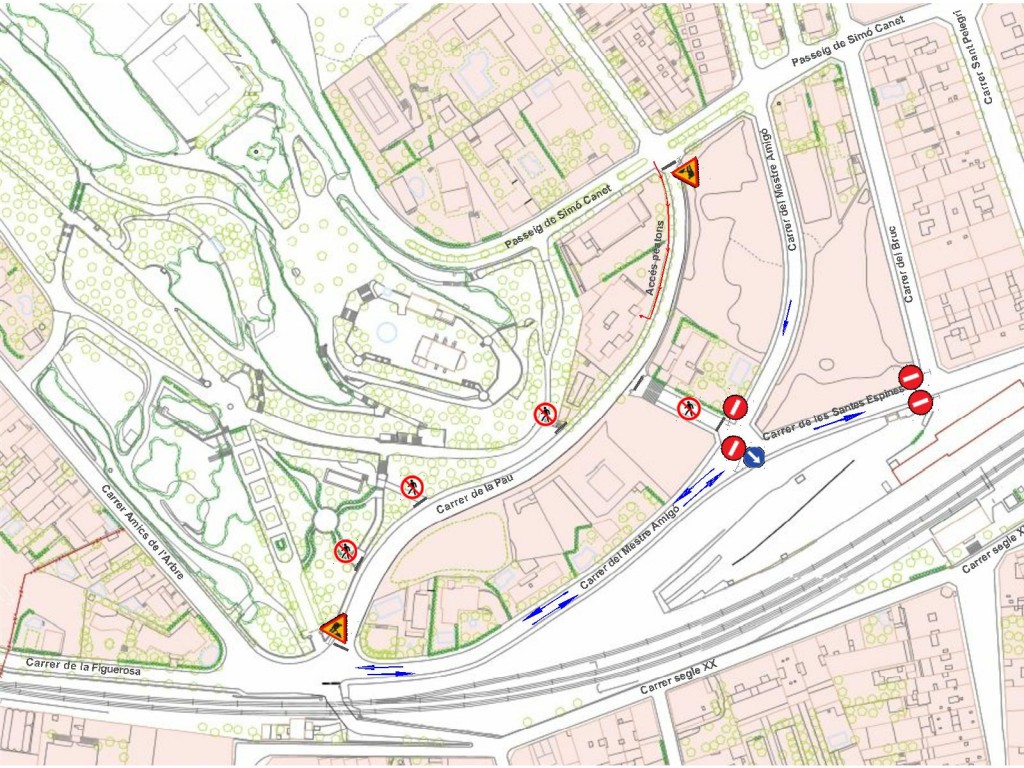 Modificacions provisionals de circulació amb motiu de les obres del carrer de La Pau · Tàrrega