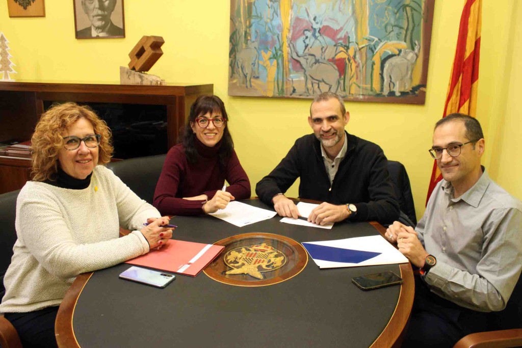 Signatura del conveni entre Sorea i l'Ajuntament de Tàrrega