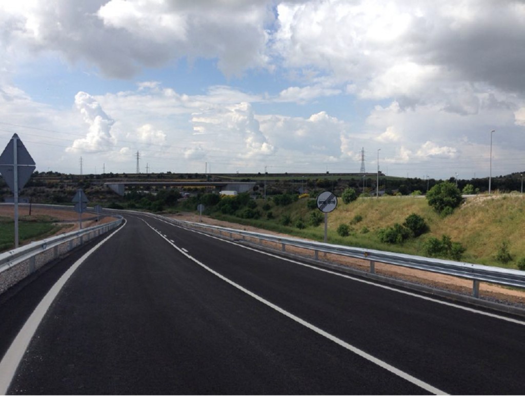 Imatge de la nova connexió de la carretera de l'L-311b fins a l'autovia A-2, a Cervera. Imatge del 29 de maig del 2018. (Horitzontal)