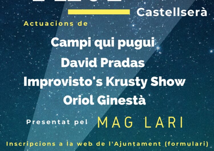 Castellserà celebrarà el primer Festival d’Arts escèniques de la desescalada a Ponent