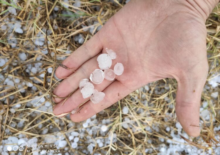 Cauen tempestes amb pedra repartides de forma irregular per diferents municipis de Ponent