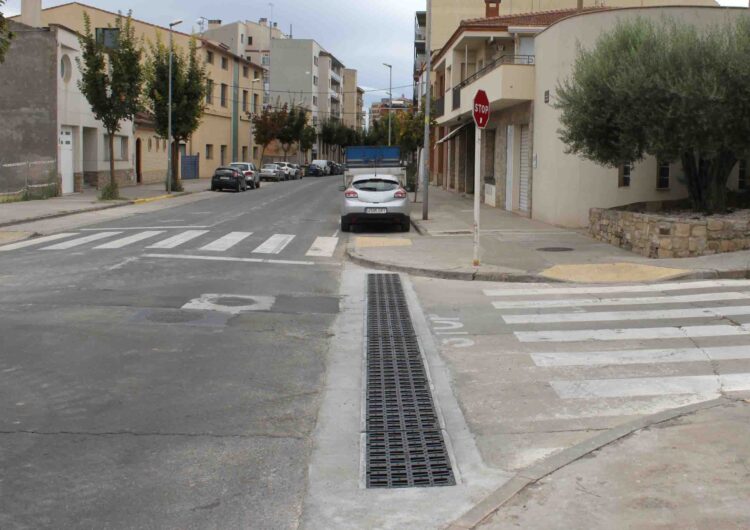 Tàrrega finalitza la instal•lació d’un nou col•lector d’aigües pluvials a l’avinguda de la Generalitat
