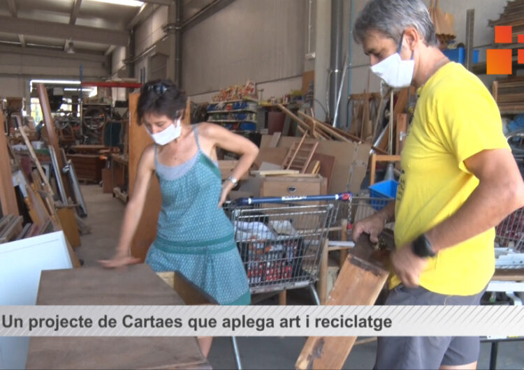 “Art reutilitzat i social” un projecte de Cartaes que aplega art reciclatge i integració social
