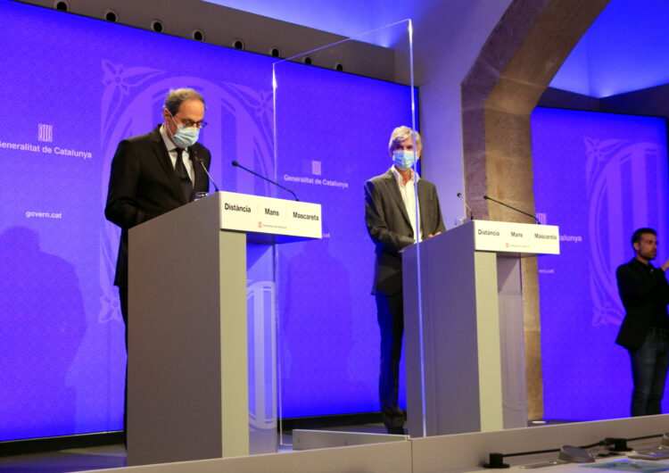 Torra fa una crida a la “responsabilitat” i la “solidaritat” per evitar un nou confinament