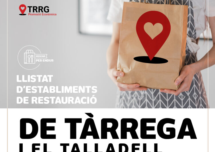 L’Ajuntament de Tàrrega llança una campanya de suport als establiments locals de restauració
