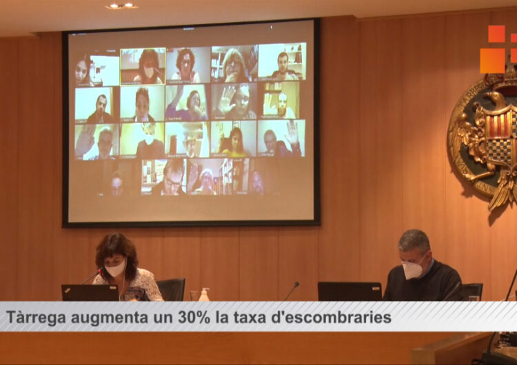 Tàrrega augmenta un 30% la taxa d’escombraries