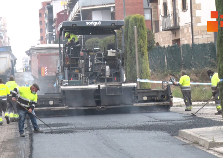 Inicien  els treballs de renovació del ferm de la C-14 al seu pas pel nucli urbà de Tàrrega