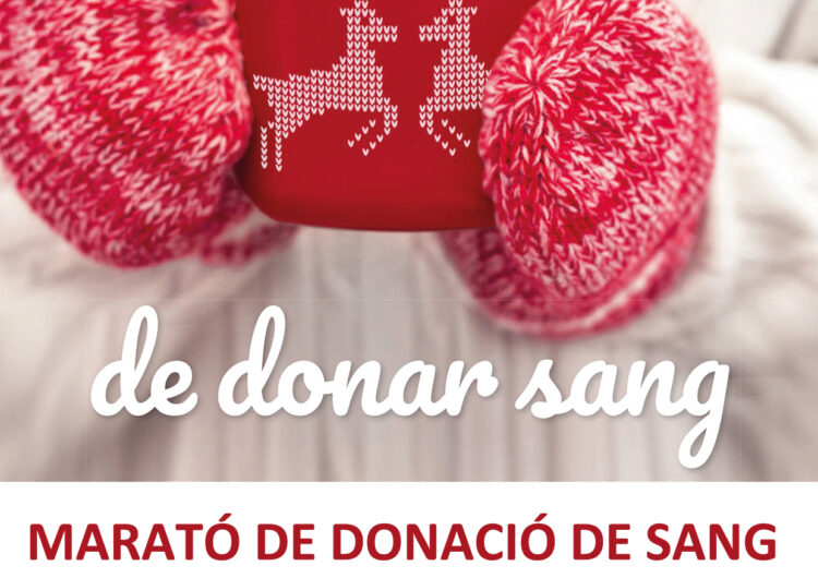 Tàrrega acull el dissabte 19 de desembre una nova edició de la Marató de Donació de Sang i Plasma
