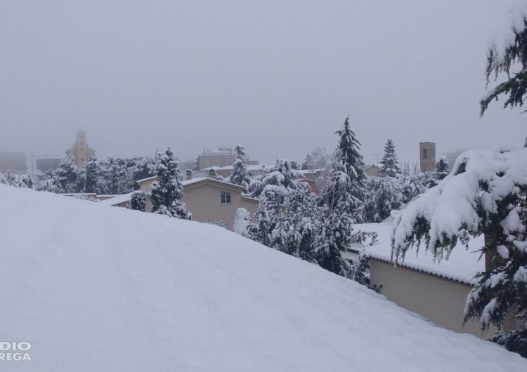 Tàrrega acumula 13 centímetres de neu aquesta nit