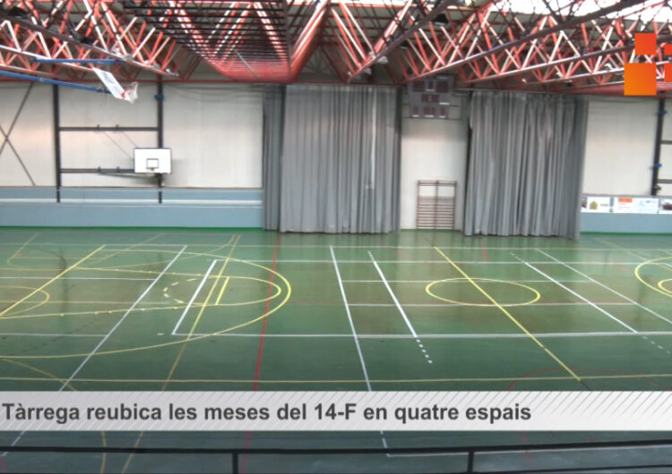 Tàrrega reubica les meses del 14-F en quatre espais habilitats com a col·legis electorals amb les mesures de seguretat sanitària