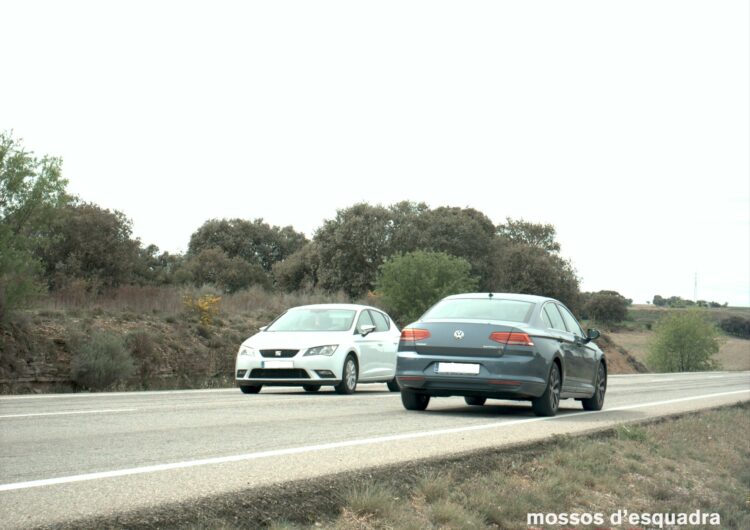 Els Mossos denuncien penalment un conductor que circulava a 181 km/h per L-310 al terme municipal de Plans de Sió (Segarra)