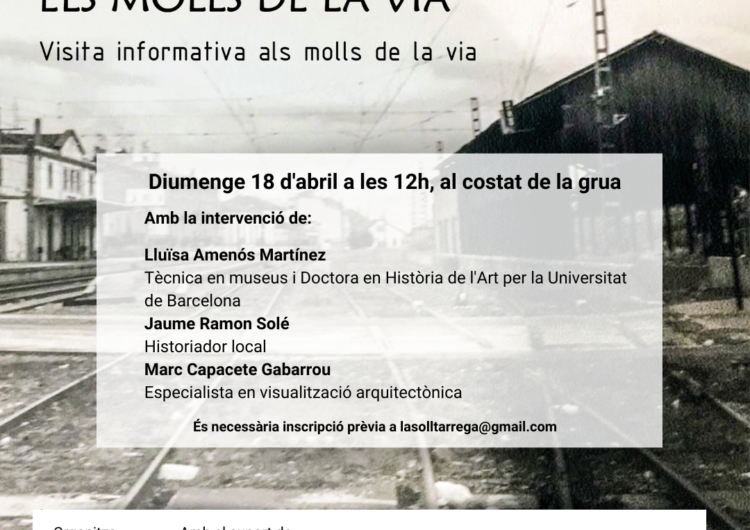 La plataforma ‘Salvem els Molls de la via’ organitza una visita informativa oberta a la ciutadania aquest diumenge a les 12h