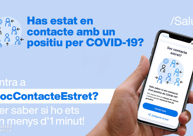 Salut posa en marxa un web per verificar si s’és contacte estret d’un positiu de covid-19