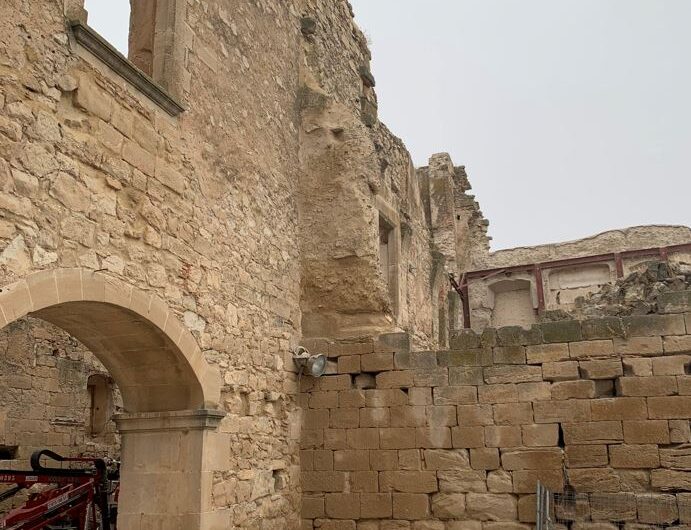 Acaben els treballs de consolidació dels murs del Castell de Maldà