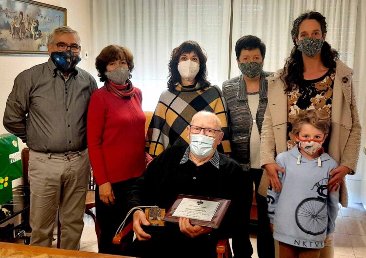 Tàrrega felicita Ignasi Cuadros Navés amb motiu del seu 100è aniversari