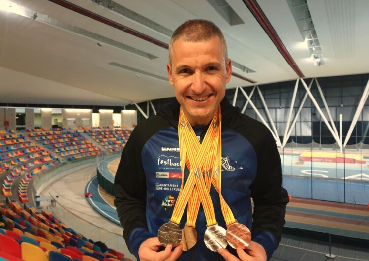 L’atleta targarí  Josep Ramon Sanahuja aconsegueix quatre noves medalles en un Campionat de Catalunya 