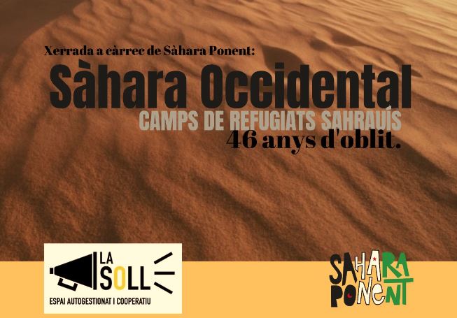 La Soll organitza dijous a les 20h una xerrada sobre la situació del Sàhara Occidental