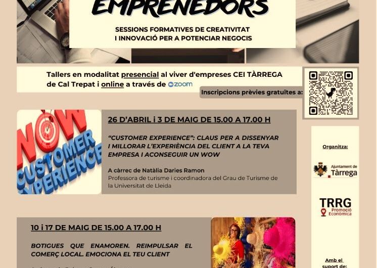 L’Ajuntament de Tàrrega organitza tallers de creativitat i innovació per a empreses