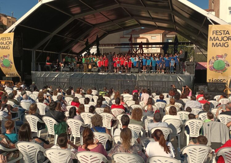 Alumnes de centres educatius de Tàrrega ofereixen una cantata com a preludi de la Festa Major 2022