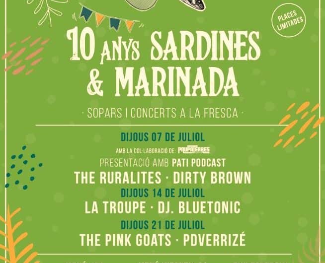 El festival “Sardines & Marinada” de l’Associació Alba celebra 10 anys de música per a la inclusió