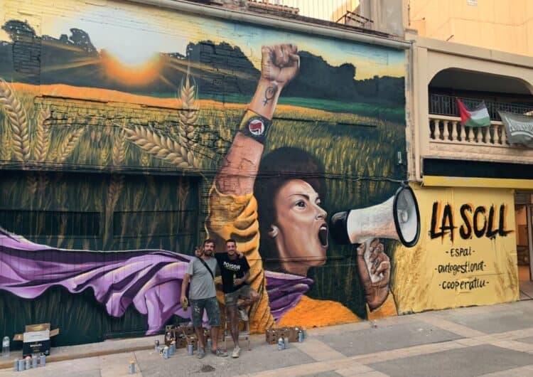 La Soll inaugura un nou mural reivindicatiu