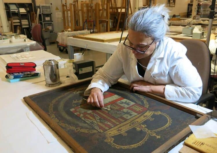 El Museu Tàrrega Urgell restaura un quadre barroc provinent de Cal Segarra que havia pertanyut a la família reial espanyola