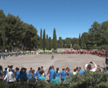 800 escolars de la província de Lleida ballen sardanes a Tàrrega en la cloenda del ‘Saltem i Ballem’