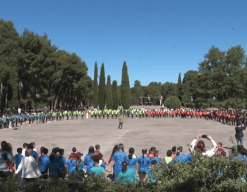 800 escolars de la província de Lleida ballen sardanes a Tàrrega en la cloenda del ‘Saltem i Ballem’