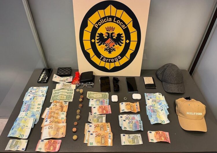 La Policia Local de Tàrrega deté tres homes per presumptes delictes de robatori amb violència i estafa