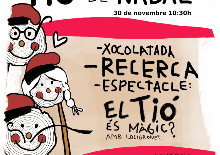 Tàrrega convida els infants i les famílies a buscar el tió a Claravalls el diumenge 30 de novembre