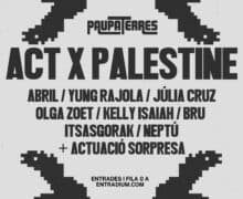 Paupaterres porta a Lleida la campanya global Act X Palestine