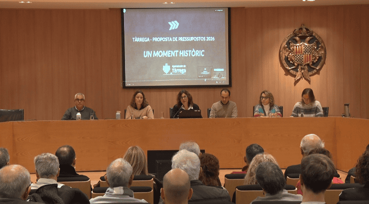 Tàrrega presenta un pressupost rècord de 24,3 milions d’euros per al 2026